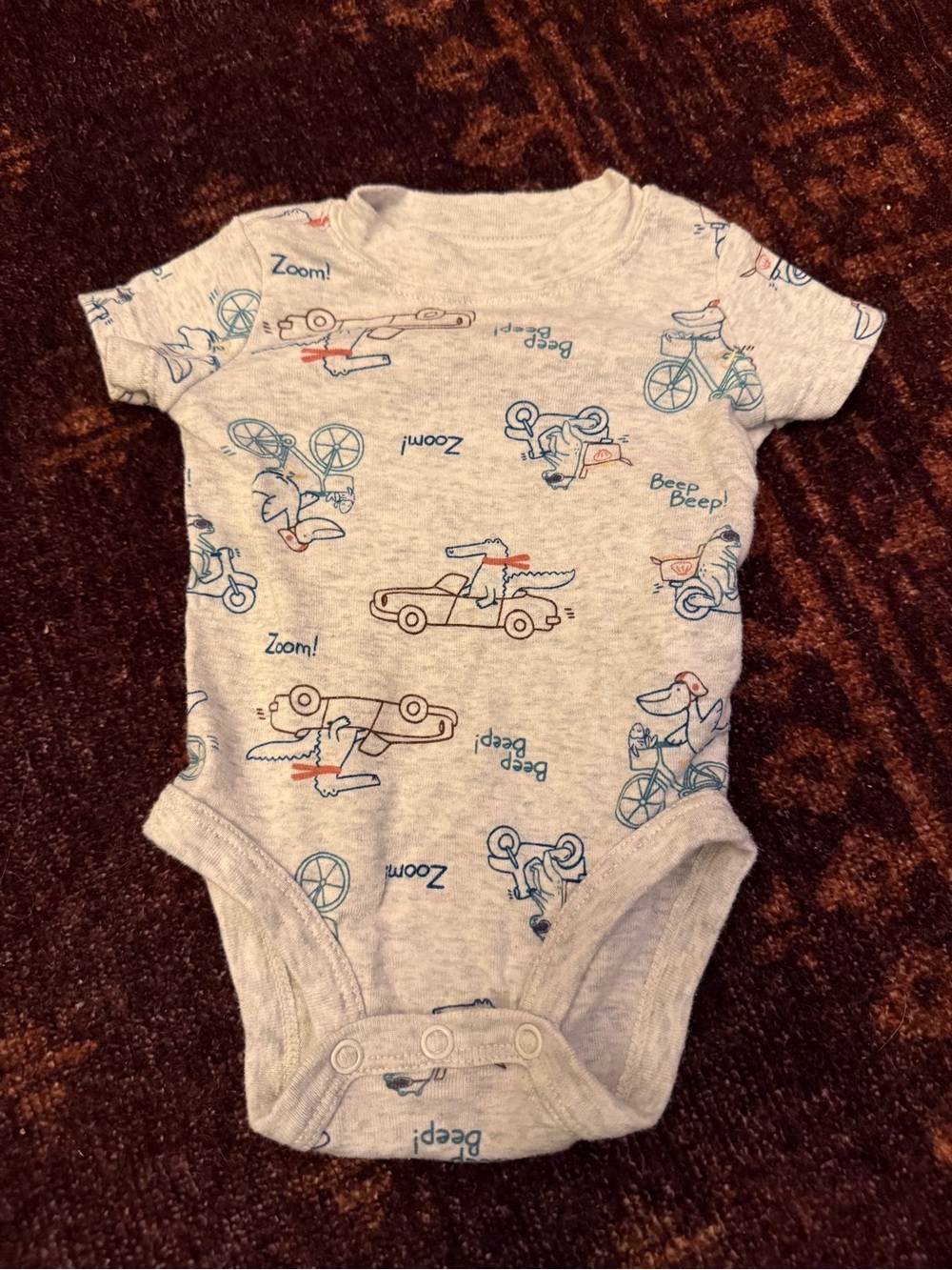 Carter’s Boys' Vehicle Print One-Piece Bodysuit
